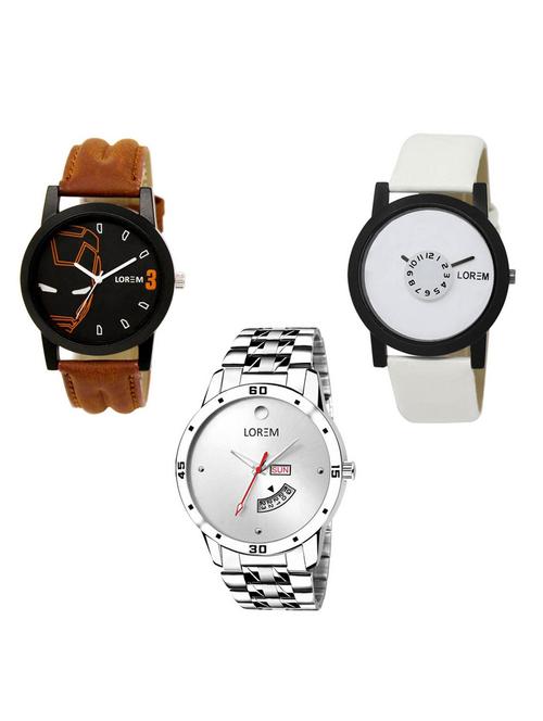 set of 3 analog watch combo -(lk-04-26-103) - 15684378 - Very Small Image - 1