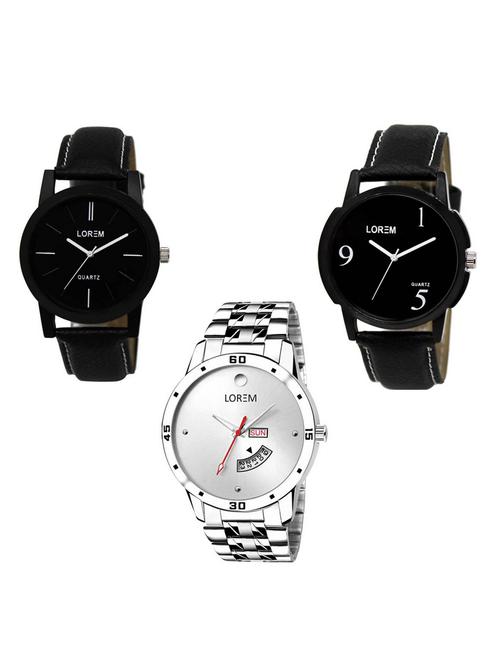 set of 3 analog watch combo -(lk-05-06-103) - 15684438 - Very Small Image - 1