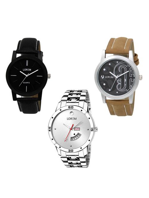 set of 3 analog watch combo -(lk-05-14-103) - 15684486 - Very Small Image - 1