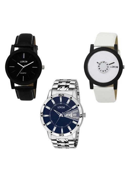 set of 3 analog watch combo -(lk-05-26-102) - 15684566 - Very Small Image - 1