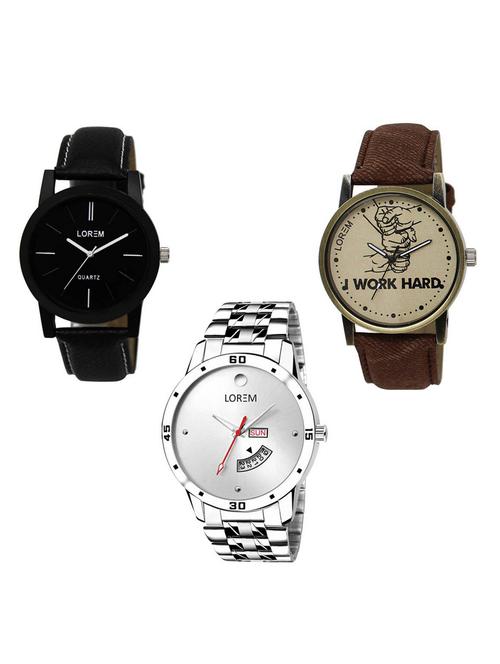 set of 3 analog watch combo -(lk-05-29-103) - 15684589 - Very Small Image - 1