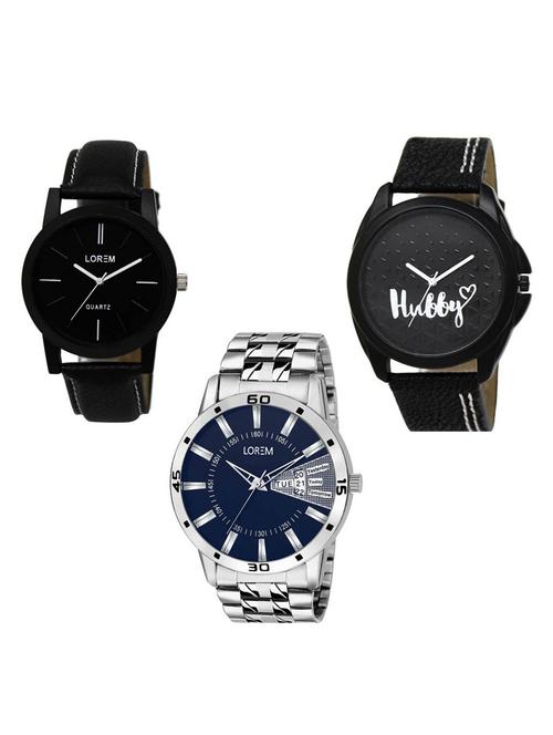 set of 3 analog watch combo -(lk-05-31-102) - 15684601 - Very Small Image - 1