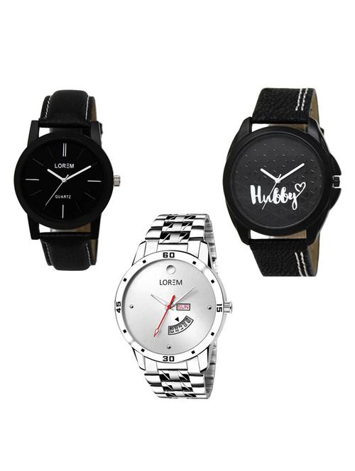 set of 3 analog watch combo -(lk-05-31-103) - 15684603 - Very Small Image - 1
