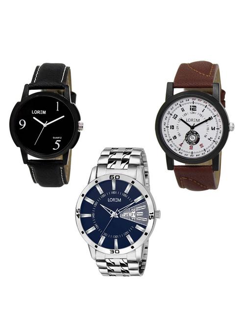 set of 3 analog watch combo -(lk-06-11-102) - 15684696 - Very Small Image - 1