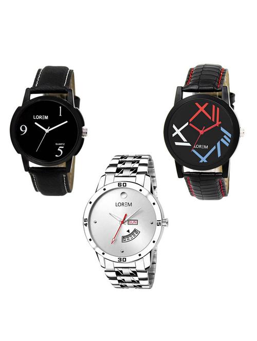 set of 3 analog watch combo -(lk-06-12-103) - 15684705 - Very Small Image - 1