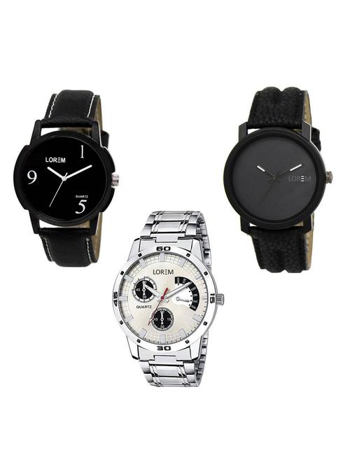 set of 3 analog watch combo -(lk-06-21-101) - 15684763 - Very Small Image - 1