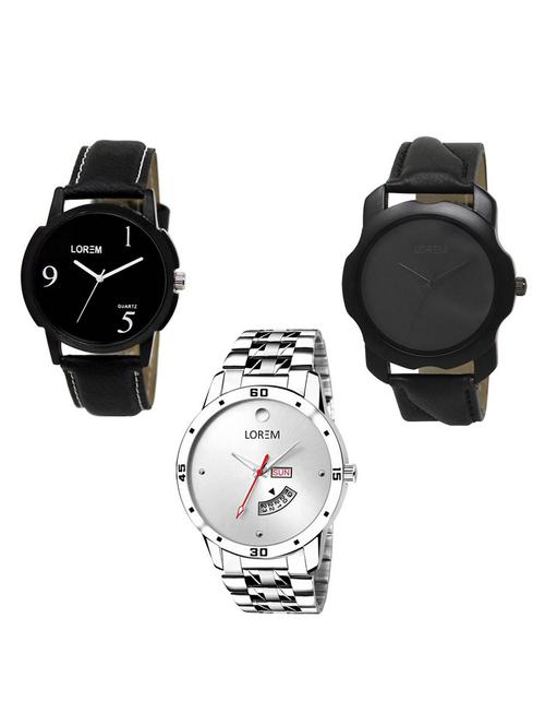 set of 3 analog watch combo -(lk-06-22-103) - 15684773 - Very Small Image - 1