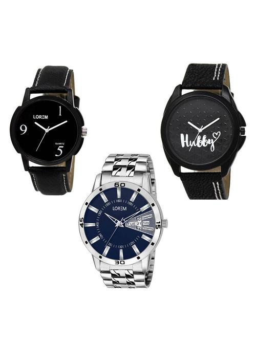 set of 3 analog watch combo -(lk-06-31-102) - 15684832 - Very Small Image - 1