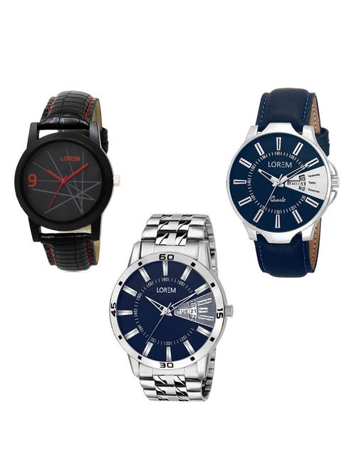 set of 3 analog watch combo -(lk-08-23-102) - 15685200 - Very Small Image - 1