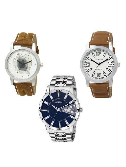 set of 3 analog watch combo -(lk-09-15-102) - 15685331 - Very Small Image - 1