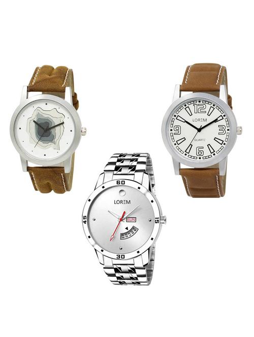 set of 3 analog watch combo -(lk-09-15-103) - 15685333 - Very Small Image - 1