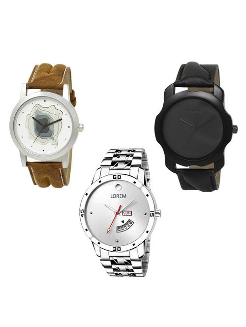 set of 3 analog watch combo -(lk-09-22-103) - 15685384 - Very Small Image - 1