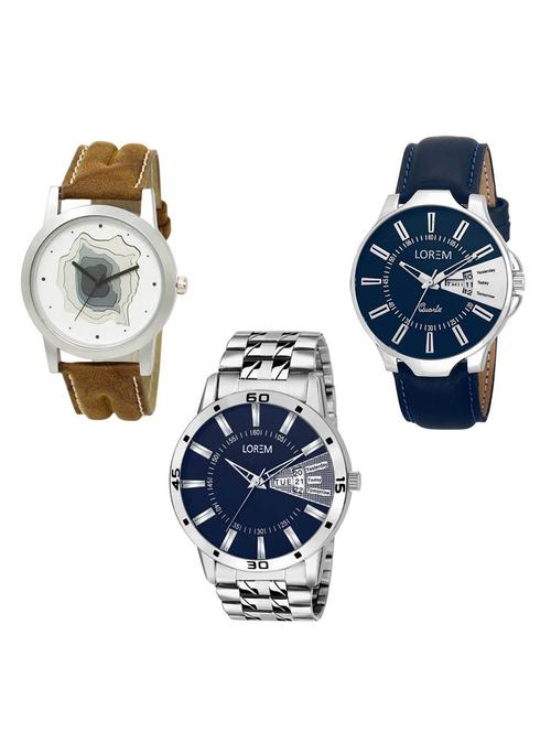 set of 3 analog watch combo -(lk-09-23-102) - 15685389 - Very Small Image - 1