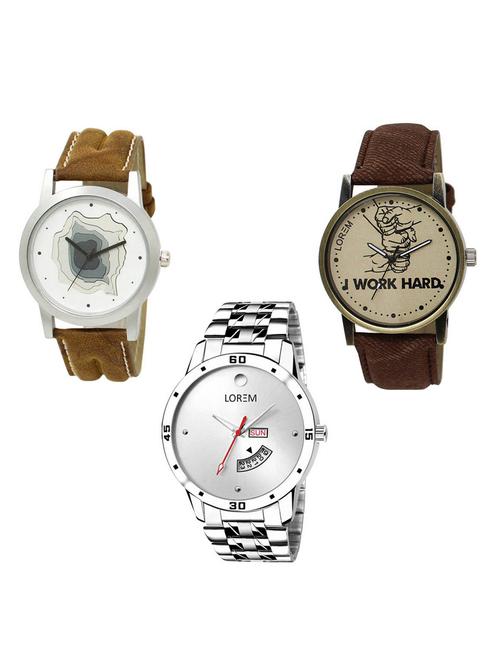 set of 3 analog watch combo -(lk-09-29-103) - 15685432 - Very Small Image - 1