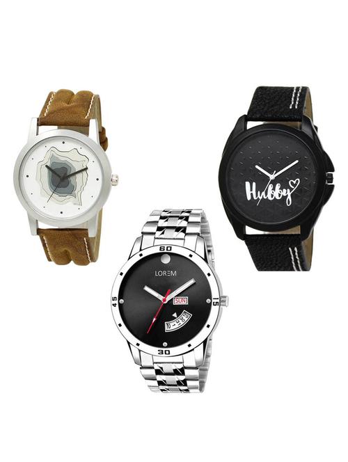 set of 3 analog watch combo -(lk-09-31-104) - 15685447 - Very Small Image - 1
