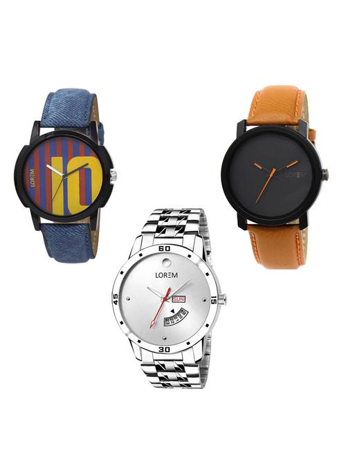 set of 3 analog watch combo -(lk-10-20-103) - 15685573 - Very Small Image - 1