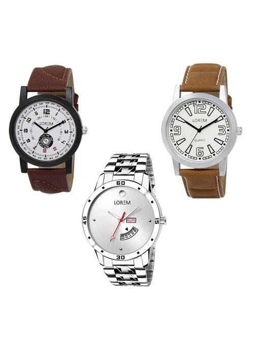 set of 3 analog watch combo -(lk-11-15-103) - 15685713 - Very Small Image - 1