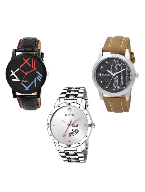 set of 3 analog watch combo -(lk-12-14-103) - 15685873 - Very Small Image - 1