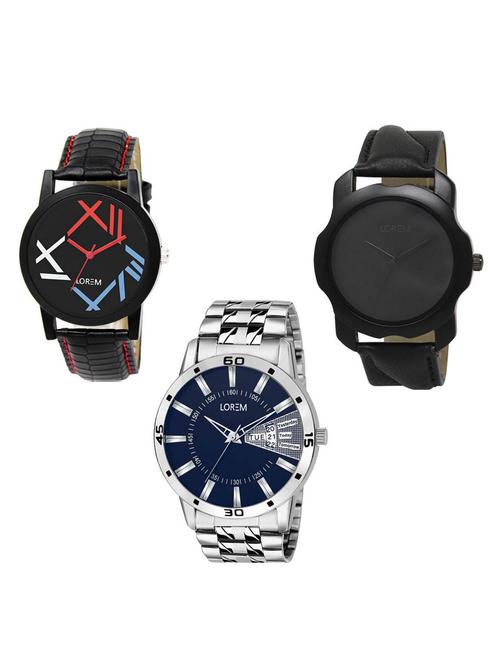 set of 3 analog watch combo -(lk-12-22-102) - 15685927 - Very Small Image - 1