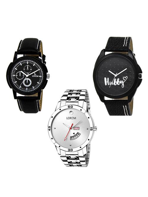 set of 3 analog watch combo -(lk-13-31-103) - 15686157 - Very Small Image - 1