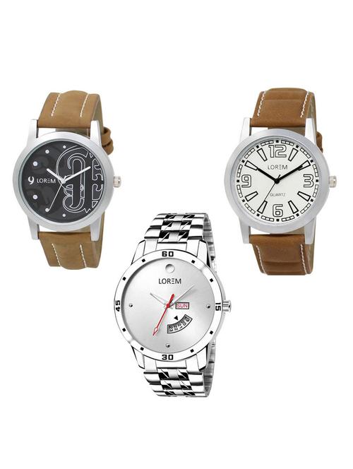 set of 3 analog watch combo -(lk-14-15-103) - 15686196 - Very Small Image - 1