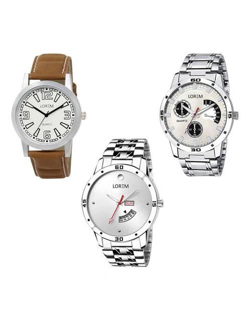 set of 3 analog watch combo -(lk-15-101-103) - 15686488 - Very Small Image - 1