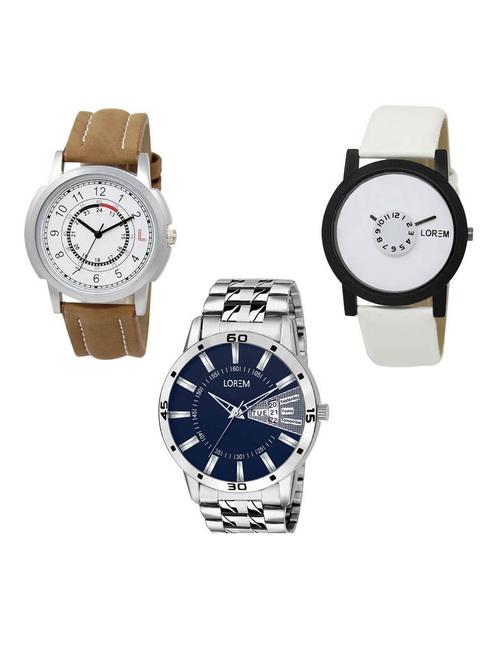 set of 3 analog watch combo -(lk-17-26-102) - 15686720 - Very Small Image - 1