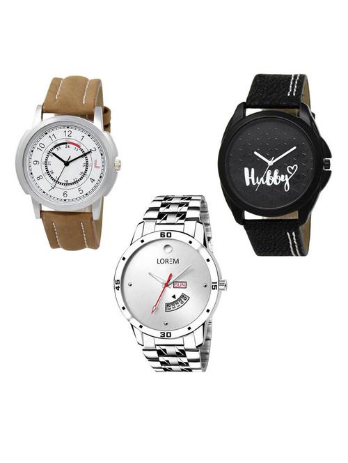 set of 3 analog watch combo -(lk-17-31-103) - 15686750 - Very Small Image - 1