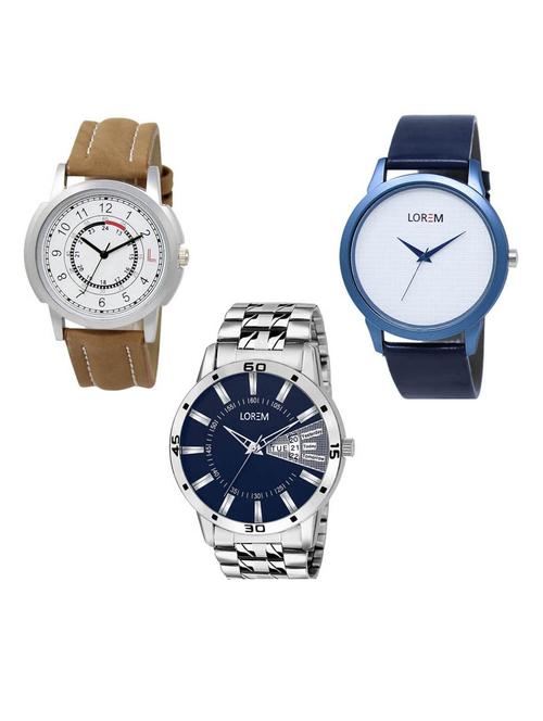 set of 3 analog watch combo -(lk-17-33-102) - 15686757 - Very Small Image - 1