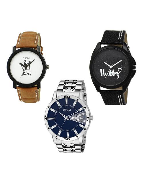 set of 3 analog watch combo -(lk-18-31-102) - 15686862 - Very Small Image - 1