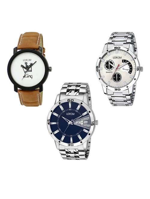 set of 3 analog watch combo -(lk-18-101-102) - 15686889 - Very Small Image - 1