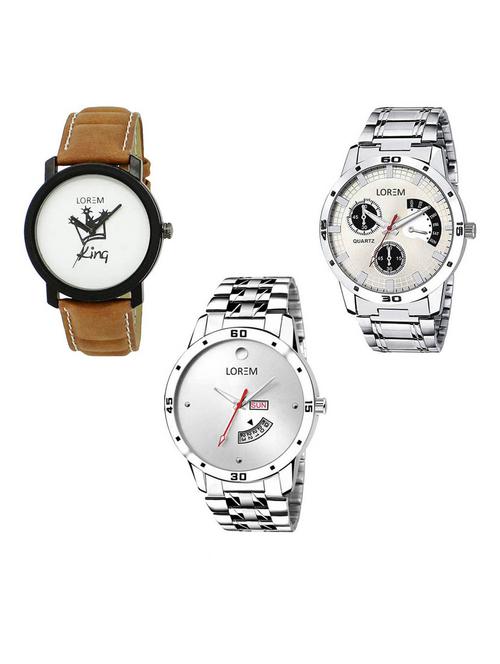 set of 3 analog watch combo -(lk-18-101-103) - 15686891 - Very Small Image - 1