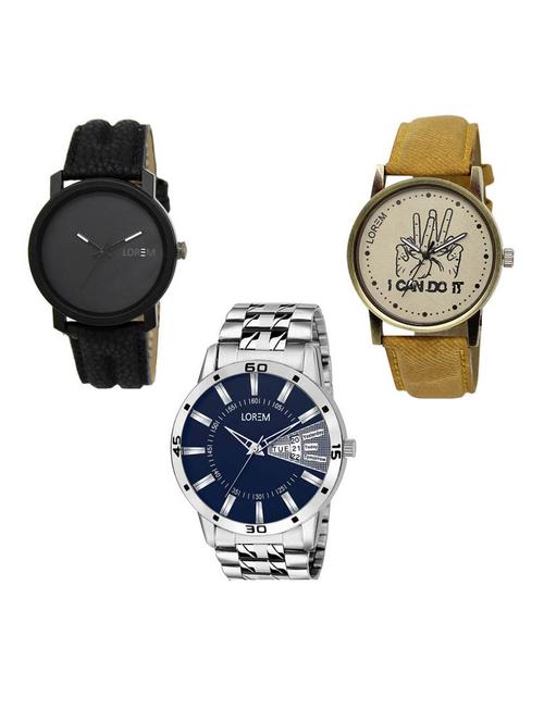 set of 3 analog watch combo -(lk-21-30-102) - 15687198 - Very Small Image - 1
