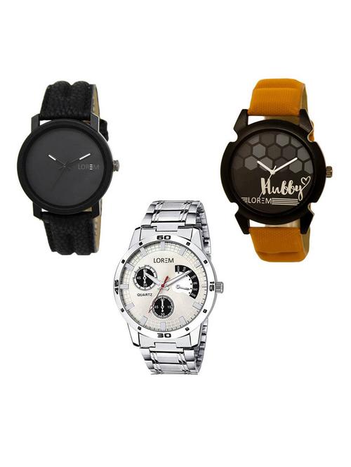 set of 3 analog watch combo -(lk-21-32-101) - 15687211 - Very Small Image - 1