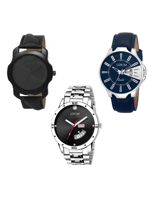 set of 3 analog watch combo -(lk-22-23-104) - 15687249 - Very Small Image - 1