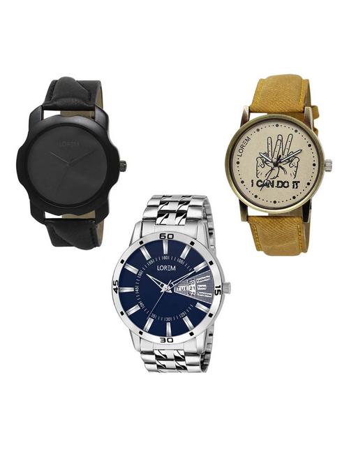 set of 3 analog watch combo -(lk-22-30-102) - 15687296 - Very Small Image - 1