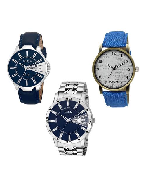 set of 3 analog watch combo -(lk-23-28-102) - 15687371 - Very Small Image - 1