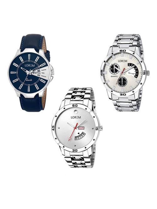 set of 3 analog watch combo -(lk-23-101-103) - 15687422 - Very Small Image - 1