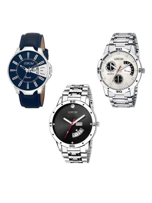 set of 3 analog watch combo -(lk-23-101-104) - 15687424 - Very Small Image - 1