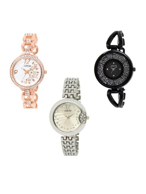 set of 3 analog watch combo -(lk210-211-227) - 15687575 - Very Small Image - 1
