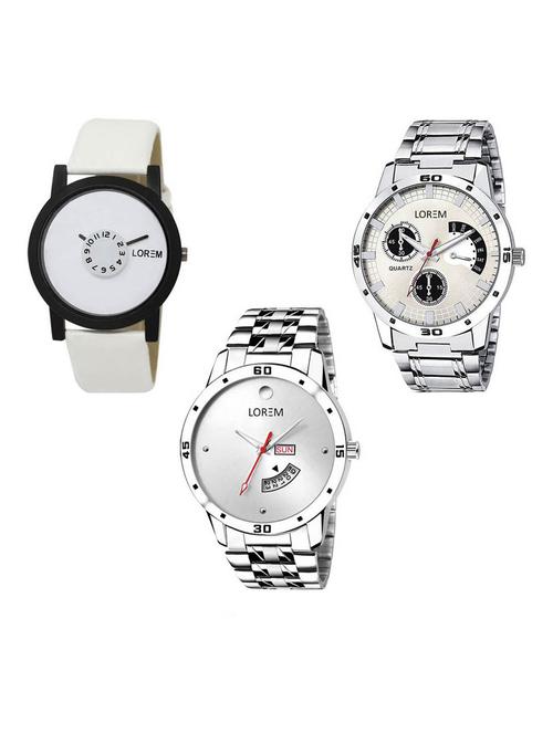 set of 3 analog watch combo -(lk-26-101-103) - 15687644 - Very Small Image - 1