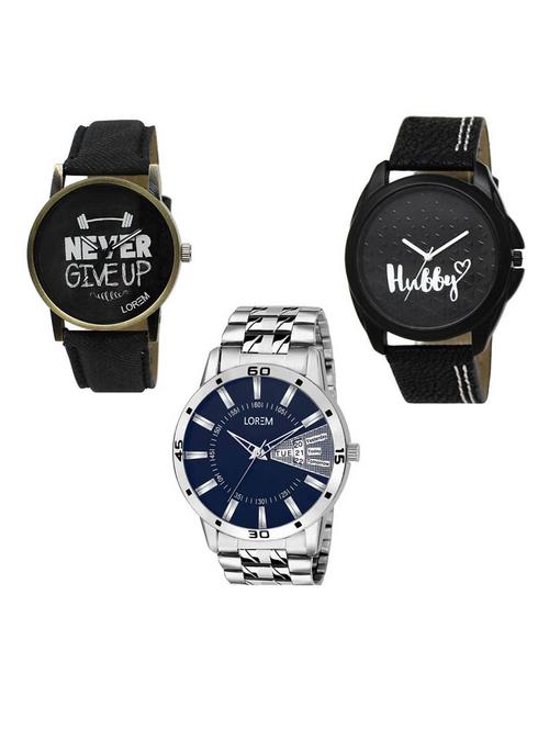 set of 3 analog watch combo -(lk-27-31-102) - 15687678 - Very Small Image - 1