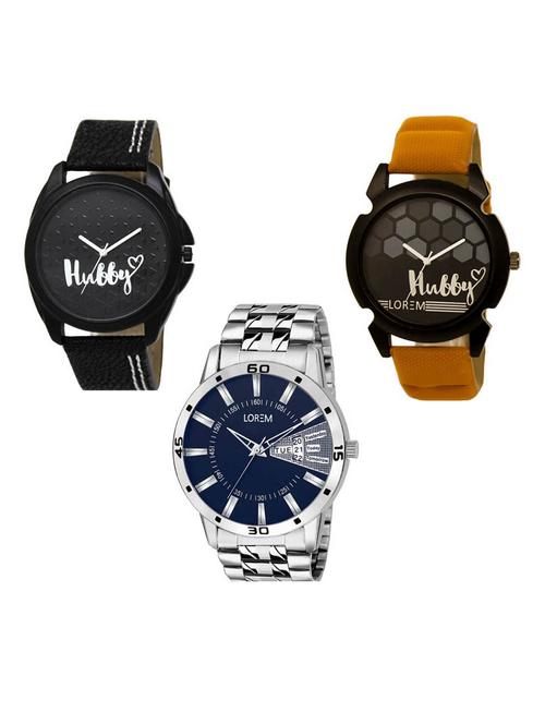 set of 3 analog watch combo -(lk-31-32-102) - 15687864 - Very Small Image - 1