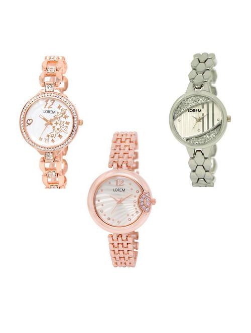 set of 3 analog watch combo -(lk210-223-228) - 15687969 - Very Small Image - 1