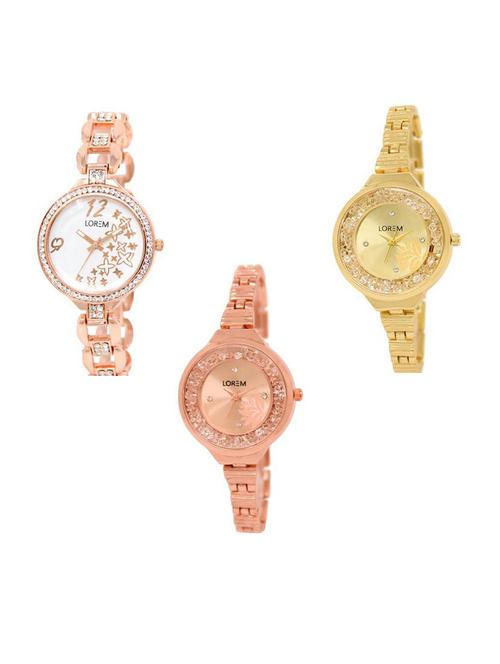set of 3 analog watch combo -(lk210-224-225) - 15687980 - Very Small Image - 1
