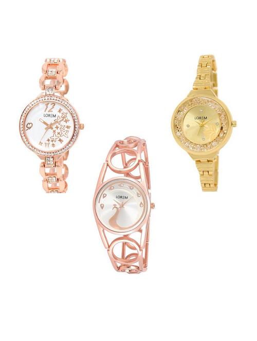 set of 3 analog watch combo -(lk210-224-232) - 15687986 - Very Small Image - 1
