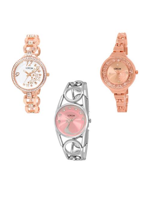 set of 3 analog watch combo -(lk210-225-233) - 15687999 - Very Small Image - 1