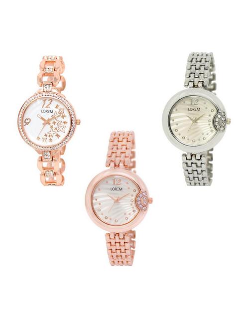 set of 3 analog watch combo -(lk210-227-228) - 15688018 - Very Small Image - 1