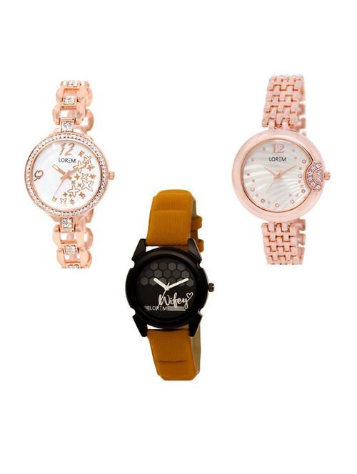 set of 3 analog watch combo -(lk210-228-235) - 15688036 - Very Small Image - 1