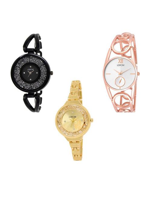 set of 3 analog watch combo -(lk211-213-224) - 15688160 - Very Small Image - 1